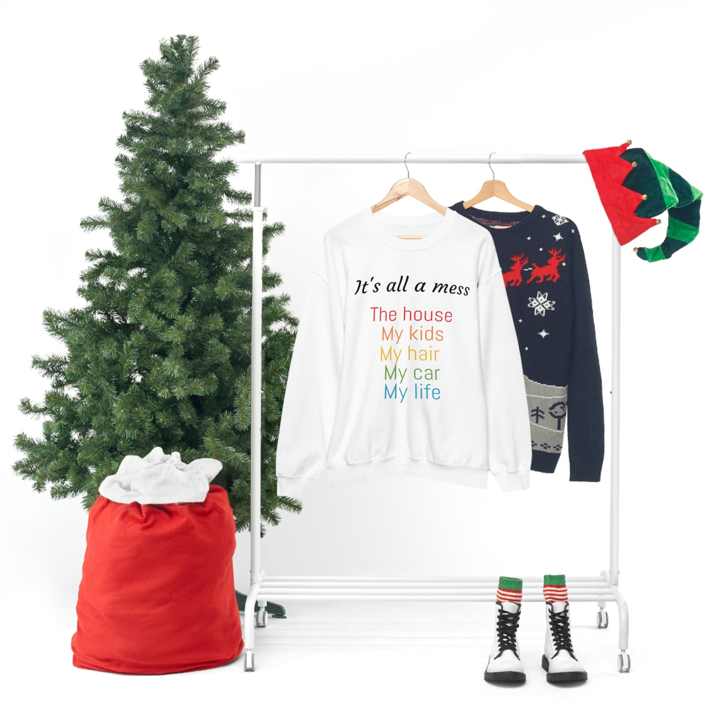 It's all a mess Crewneck Sweatshirt