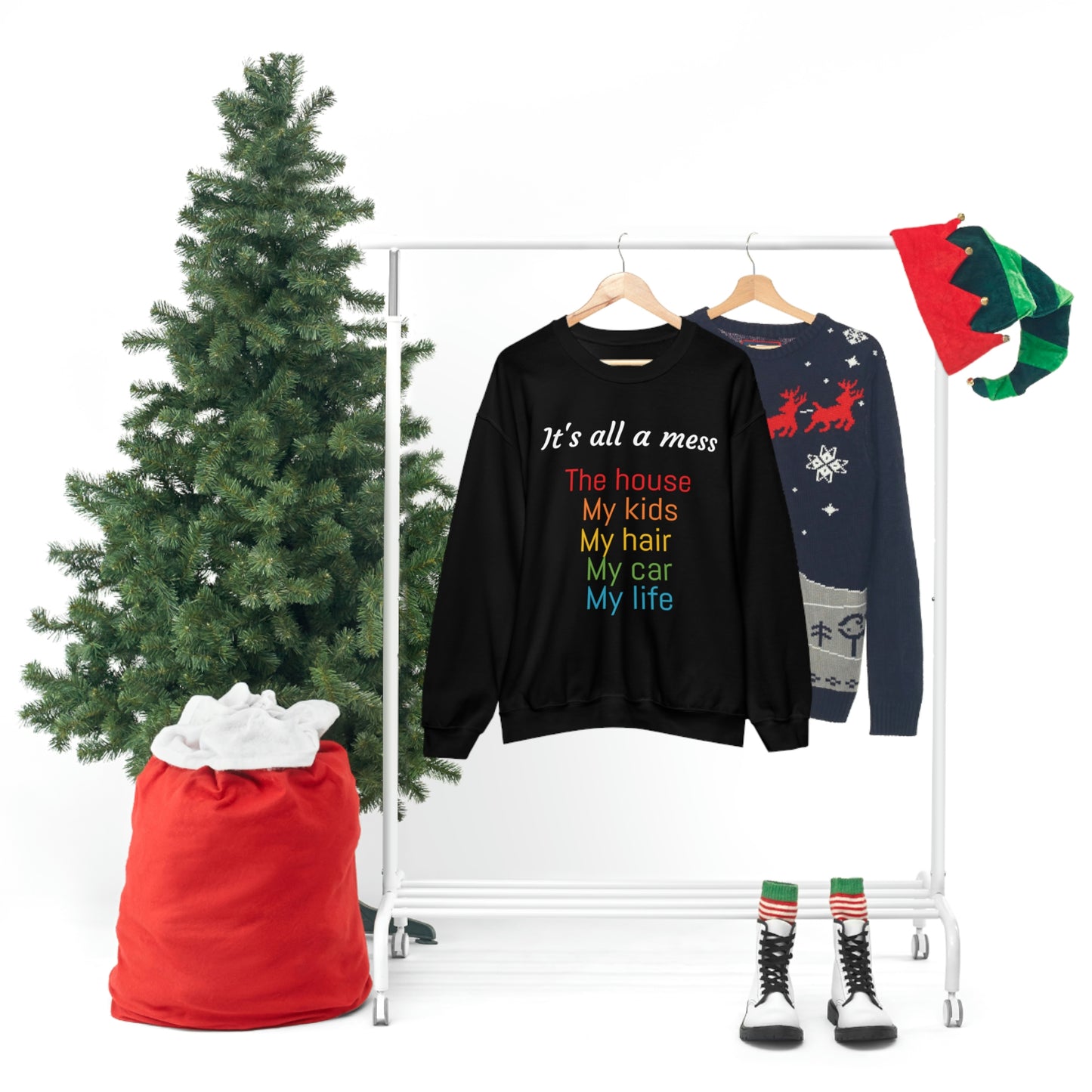 It's all a mess Crewneck Sweatshirt