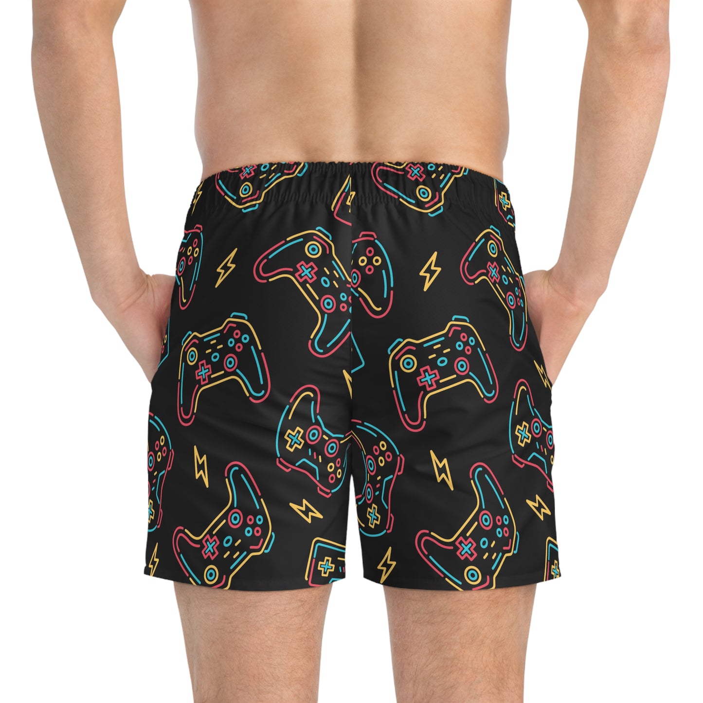 Level up Swim Trunks (AOP)
