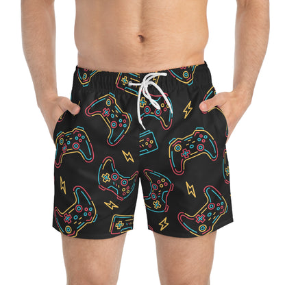 Level up Swim Trunks (AOP)