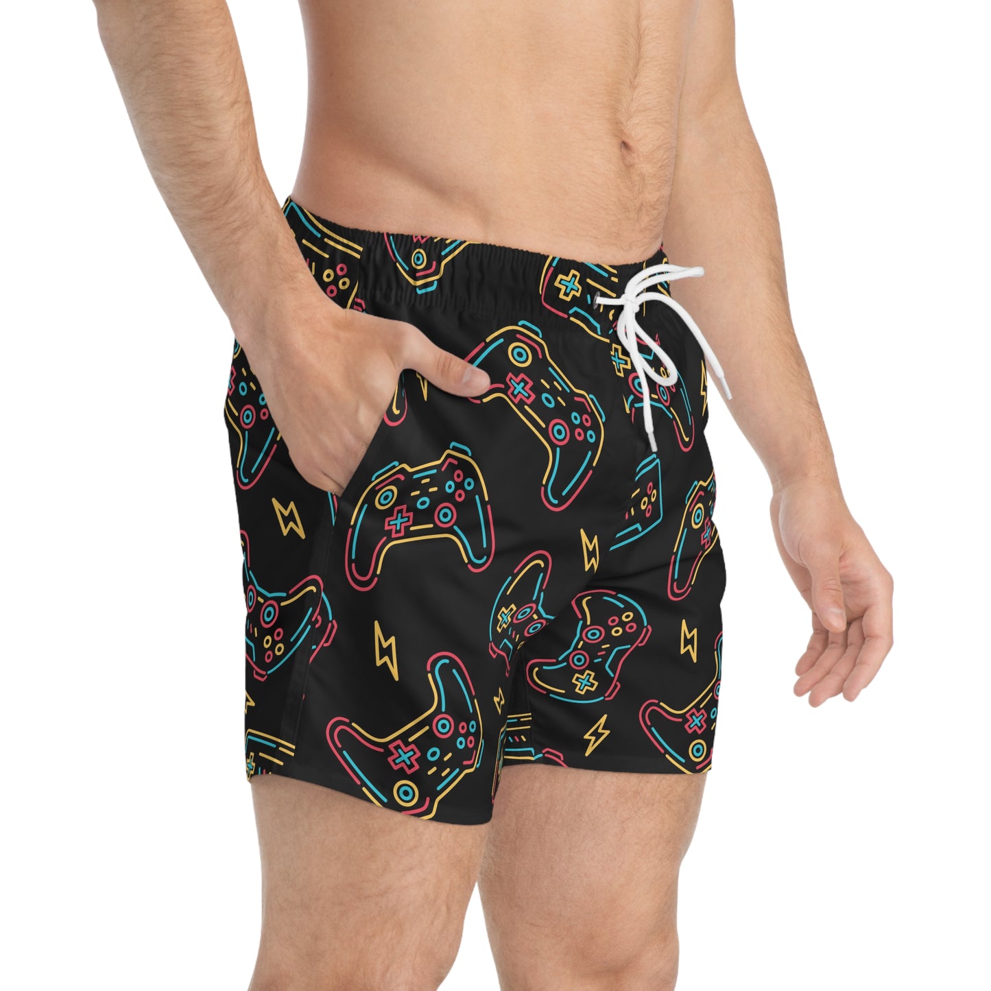 Level up Swim Trunks (AOP)