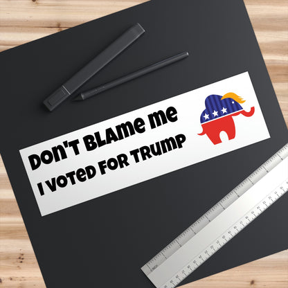 I voted for Trump Bumper Stickers