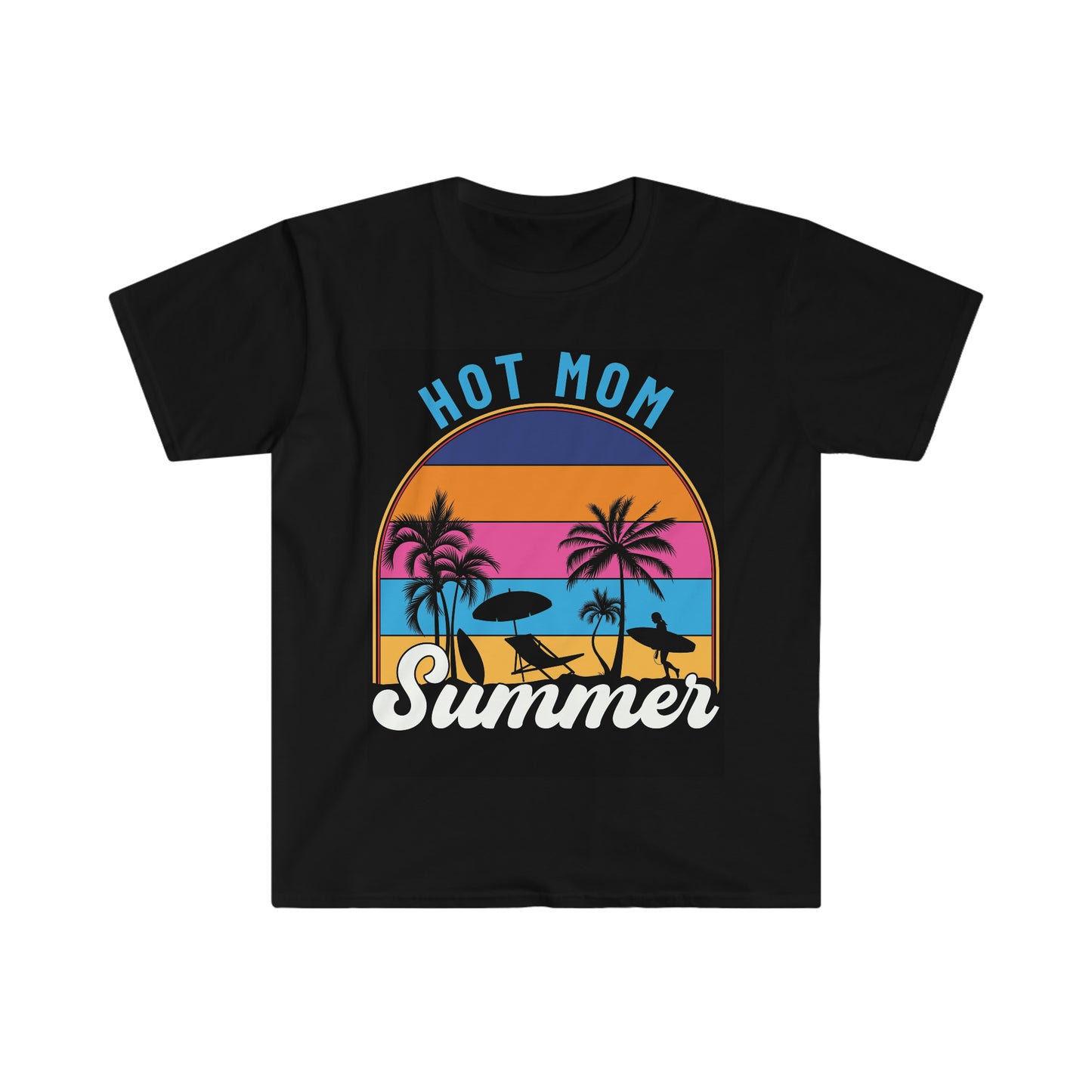Hot Mom Summer Unisex Softstyle T-Shirt